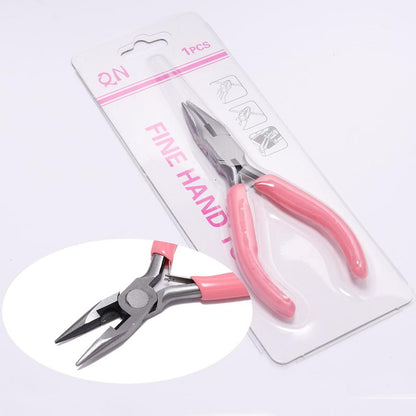 Pink Jewelry Pliers for Beadwork & Wire Cutting