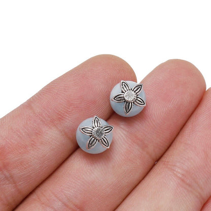 8mm Star Antique Flower Bead Caps, 100pcs