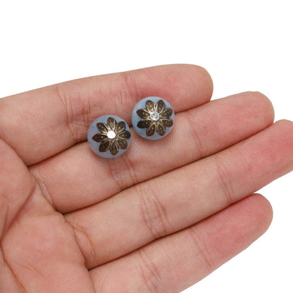 Capuchons de perles d'espacement fleur de lotus 8, 10 mm, 200 pièces