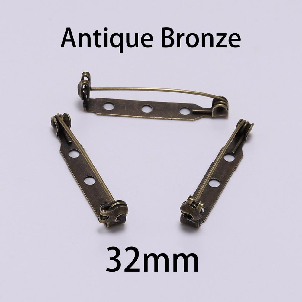 20 pièces 20-32mm Base de broche porte-badge de barre arrière