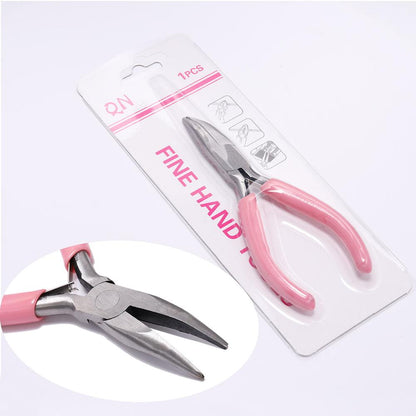 Pink Jewelry Pliers for Beadwork & Wire Cutting