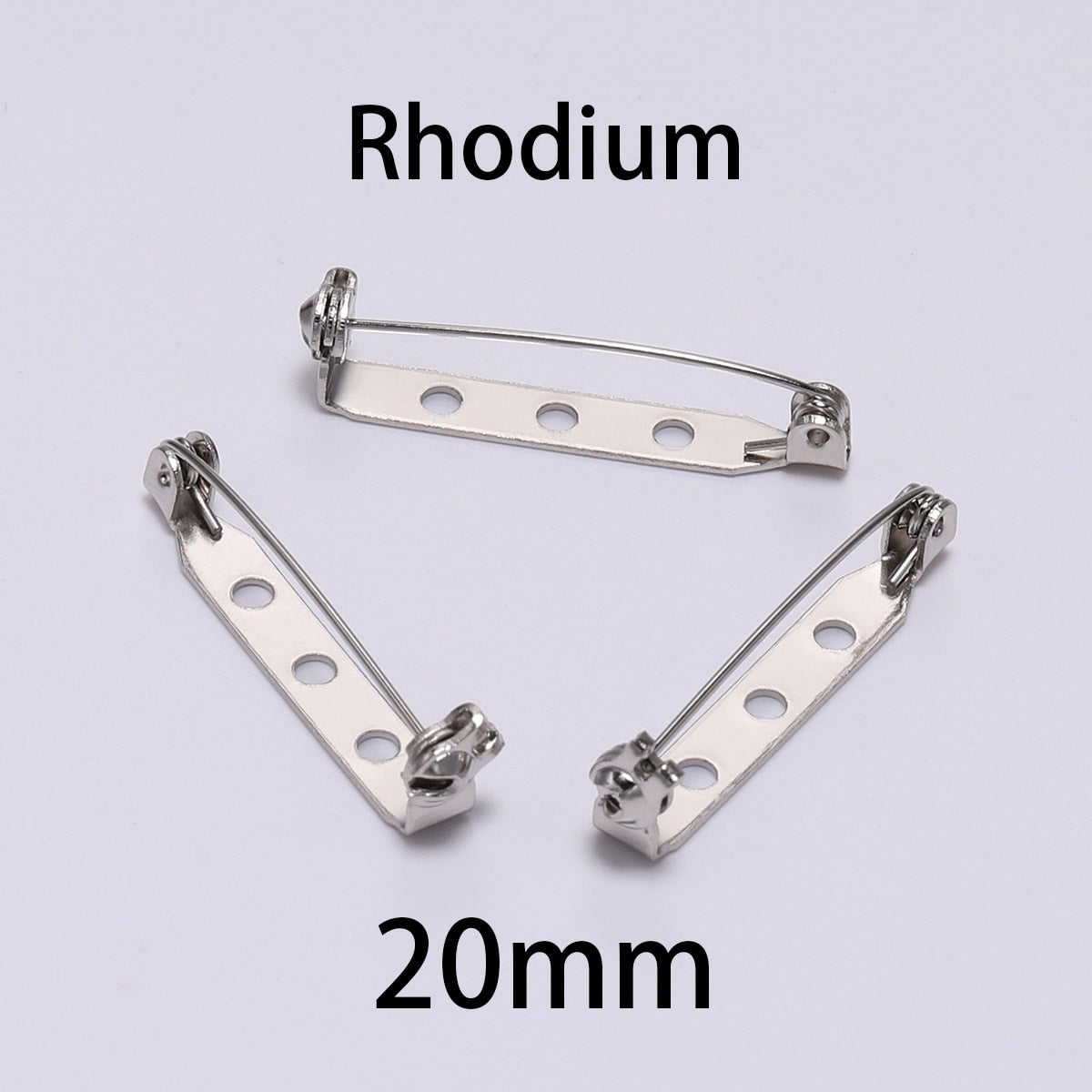 20pcs 20-32mm Brooch Base Back Bar Badge Holder