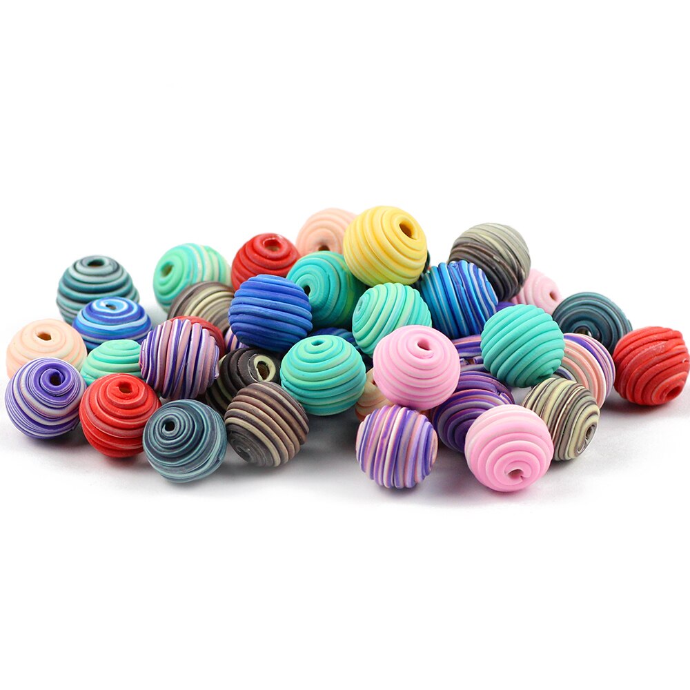15mm Large Polymer Clay Beads 🔵 – RainbowShop for Craft