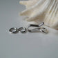 Solid 925 Sterling Silver  Hook-and-Eye Clasps for Necklace/Bracelet Components