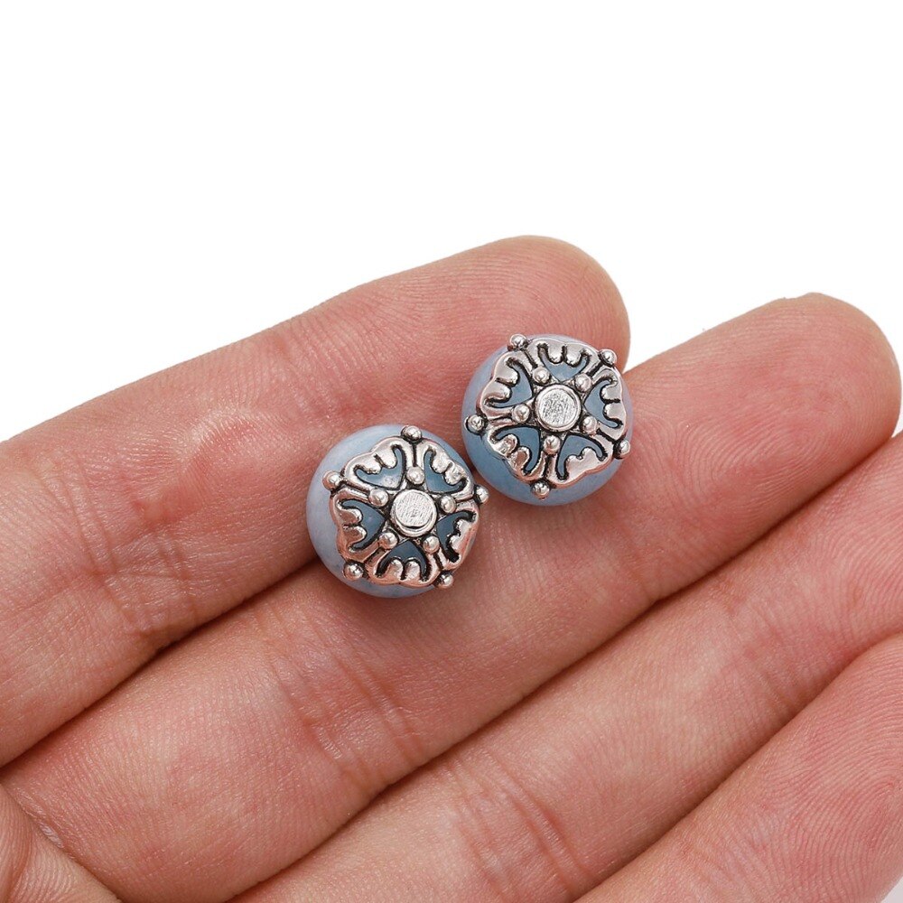 12mm Antique Star Flower Bead Caps, 20pcs