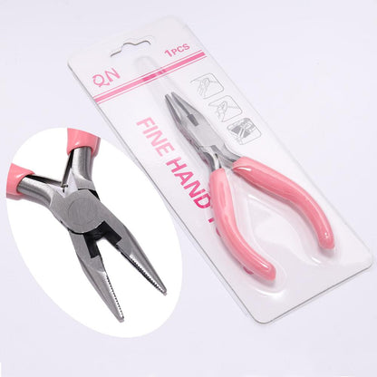 Pink Jewelry Pliers for Beadwork & Wire Cutting