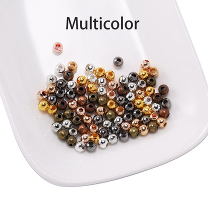 Gold Color Round Spacer Beads 3-6mm, 30-300pcs