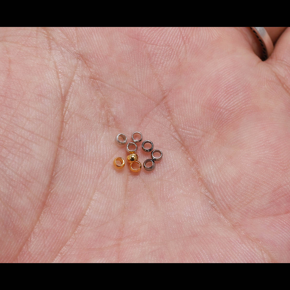 Perles d'extrémité à sertir boule 1.5-3mm, 500pcs