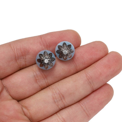 Capuchons de perles d'espacement fleur de lotus 8, 10 mm, 200 pièces