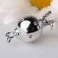 Solid 925 Sterling Silver Round Ball Box Clasp