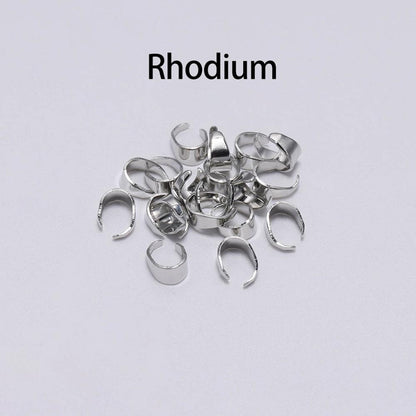 Pendant Clips Pinch Bail, 50-100pcs