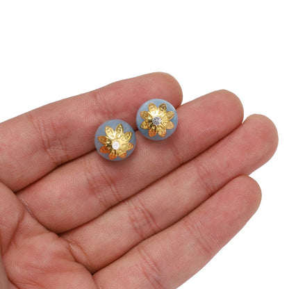 Capuchons de perles d'espacement fleur de lotus 8, 10 mm, 200 pièces