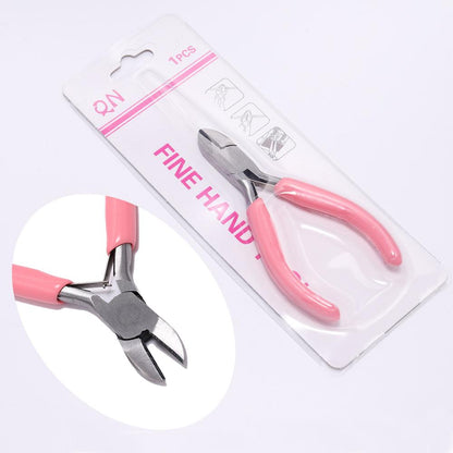 Pink Jewelry Pliers for Beadwork & Wire Cutting