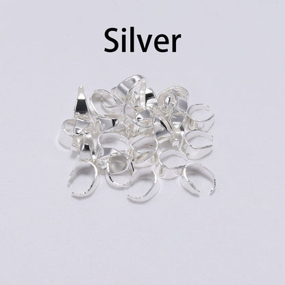 Pendant Clips Pinch Bail, 50-100pcs