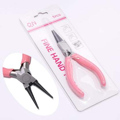 Pink Jewelry Pliers for Beadwork & Wire Cutting