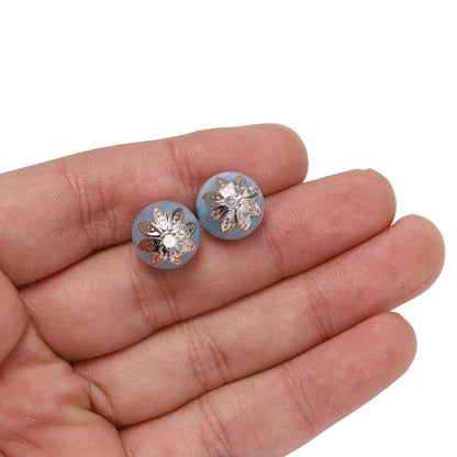 Capuchons de perles d'espacement fleur de lotus 8, 10 mm, 200 pièces