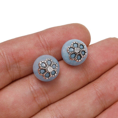 9mm Hollow Flower Torus Bead Caps, 50pcs