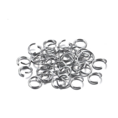 300pcs 6-10mm Aluminum Soft Open Loop Jump Rings