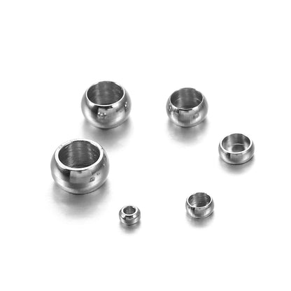 Stainless Steel Stopper Spacer Beads 1.5 2.5 4mm, 120pcs