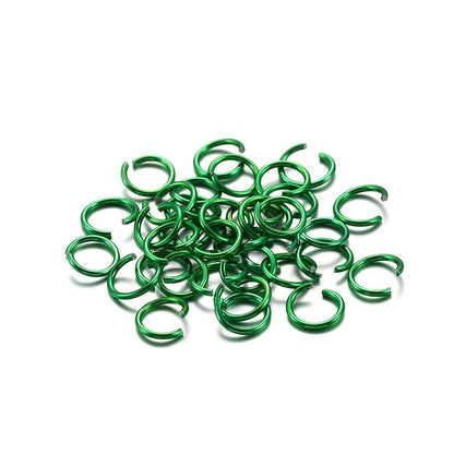 300pcs 6-10mm Aluminum Soft Open Loop Jump Rings