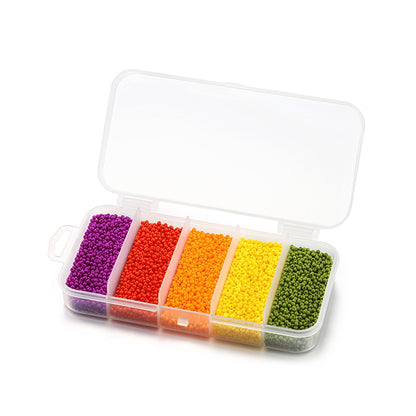 9000Pcs Czech Glass Seed Beads Box