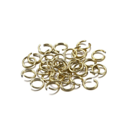 300pcs 6-10mm Aluminum Soft Open Loop Jump Rings