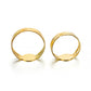 40pcs 7, 8mm Gold Plated Adjustable Rings