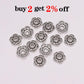 10mm Flower Bead Caps for Jewelry Making, 50pcs