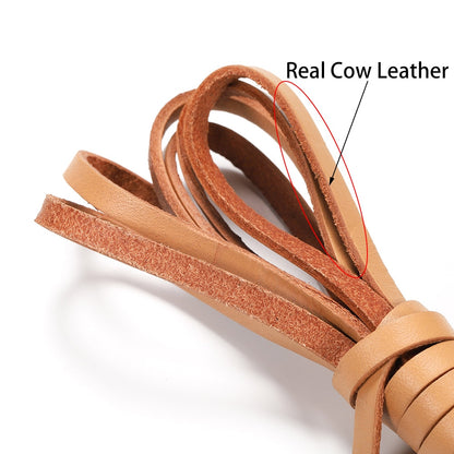 2 4 6 8 10 mm Width Flat Genuine Cow Leather Cord, 2M lot