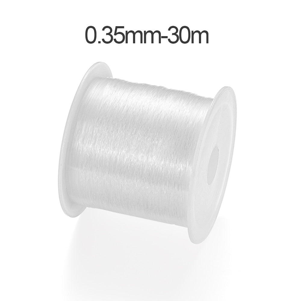 0.2-1mm Transparent Crystal Cord, Non-stretch, 1Pc