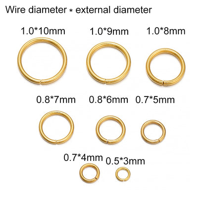 4–10 mm Stahl-Sprungringe, 50–200 Stück