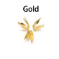 Silver Gold Filigree Petal Bead Caps, 100pcs