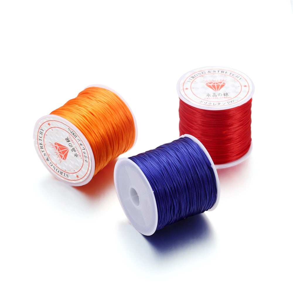 Strong Elastic Crystal Beading Cord 1mm, 10-40m Roll