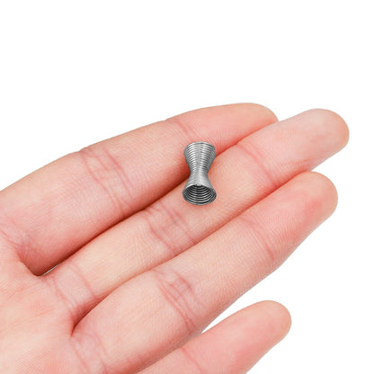 Metal Spring Funnel Spacer Bead Caps, 30pcs