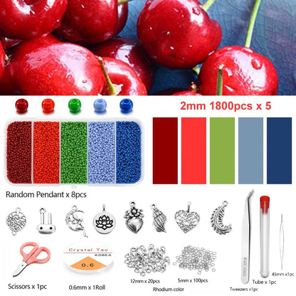 9000Pcs Czech Glass Seed Beads Box