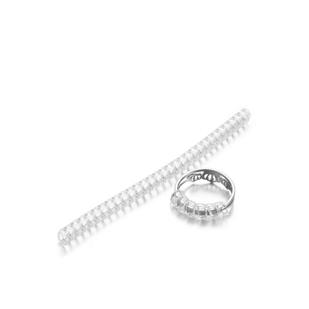 20 Stück spiralbasierte Ringgrößenversteller und -schutz für die Größenänderung von Schmuck