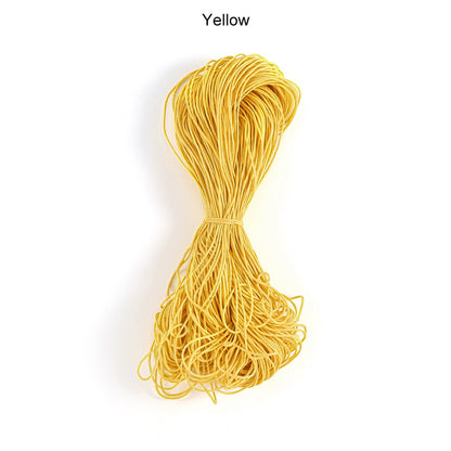 1 mm Polyester Braided Rope, Beaded Cord Wax, 65m lot