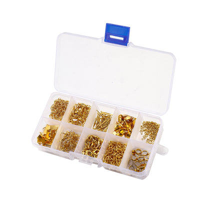 5-Color Jewelry Findings Set, 1020pcs