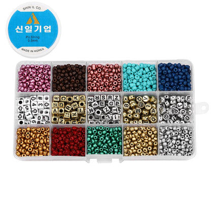 Braided Letter Beads Jewelry Making Kit