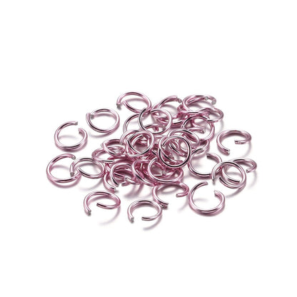 300pcs 6-10mm Aluminum Soft Open Loop Jump Rings