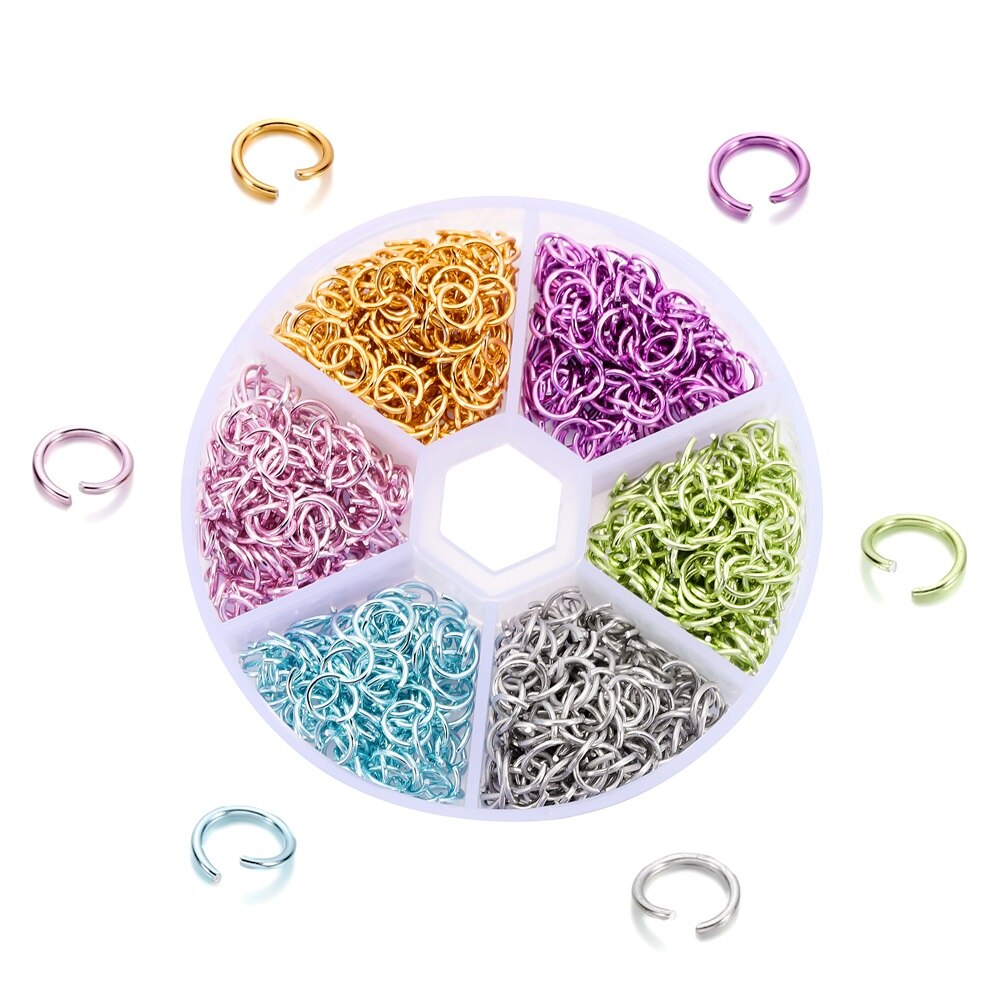 Colorful Single Loop Ring Set for Jewelry Making