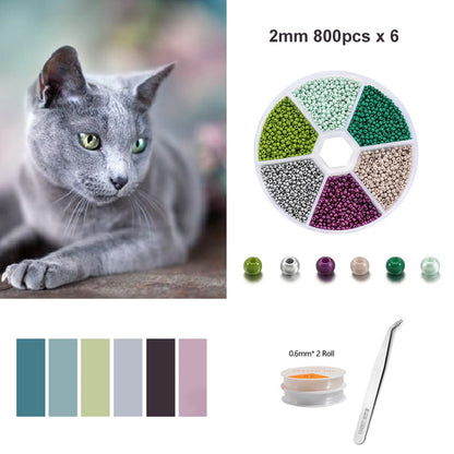 Kit de bijoux en perles de rocaille de 2 à 3 mm