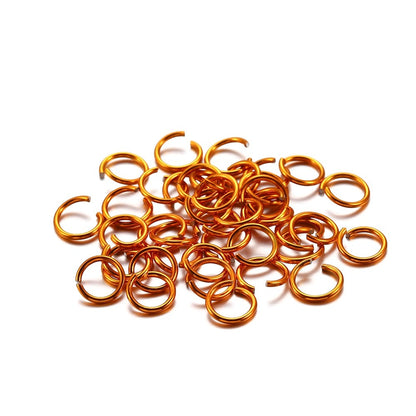 300pcs 6-10mm Aluminum Soft Open Loop Jump Rings