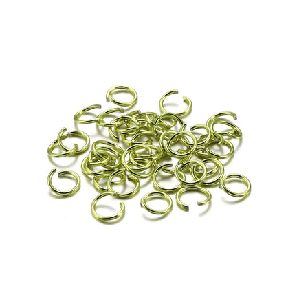 300pcs 6-10mm Aluminum Soft Open Loop Jump Rings