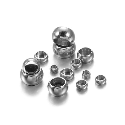 Stainless Steel Stopper Spacer Beads 1.5 2.5 4mm, 120pcs