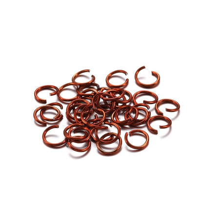 300pcs 6-10mm Aluminum Soft Open Loop Jump Rings