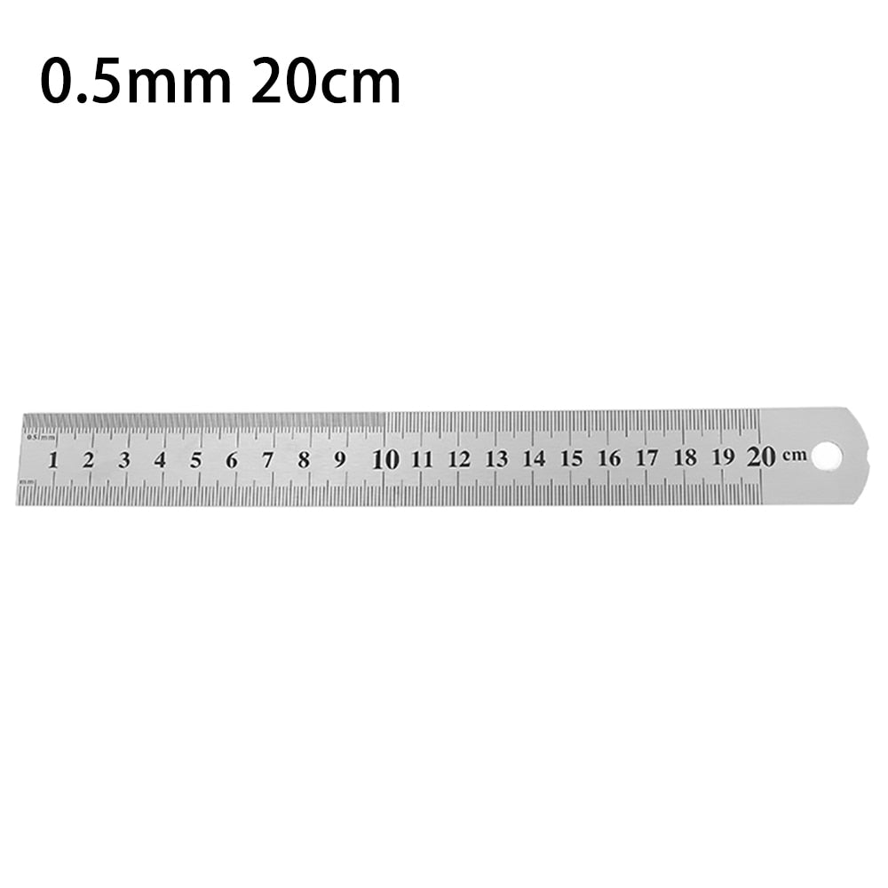 Präzisions-Doppelseitiges Edelstahl-Messlineal, 15/20/30 cm, 1 Stück