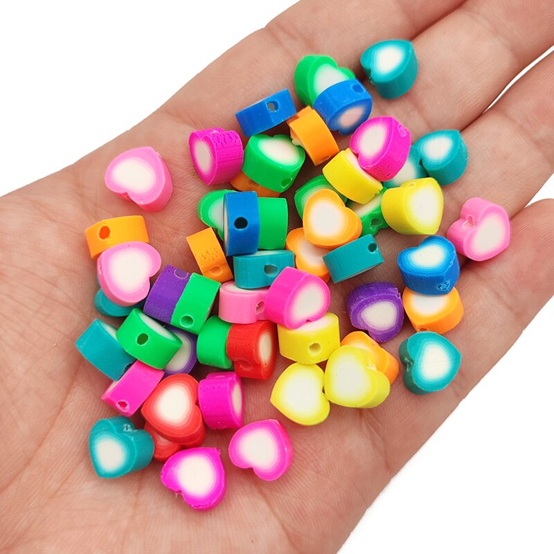 Mix Polymer Fimo Clay Beads, Rose Flower Spacer Beads, 30 mm Polymer B –  Triveni Crafts