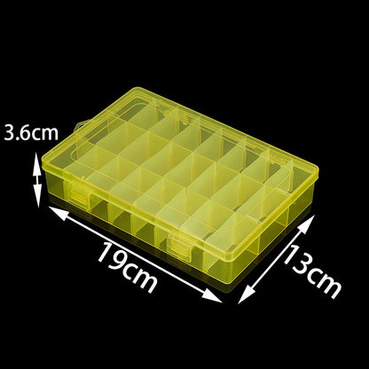 24 Grids Adjustable Jewelry Storage Box