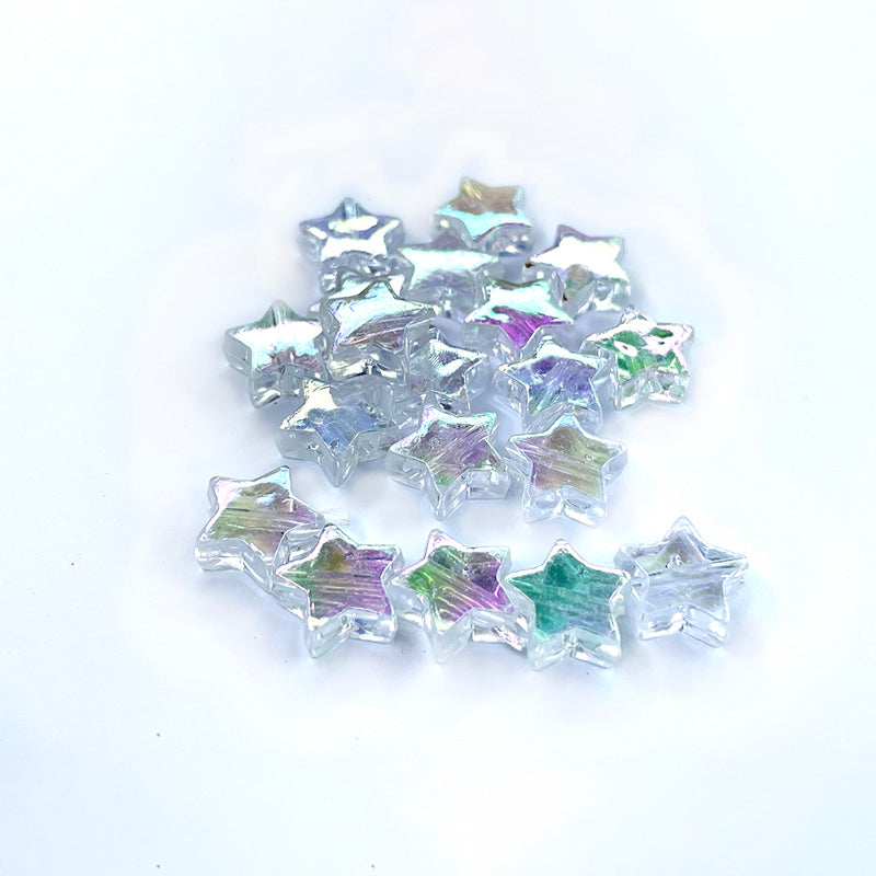 🌟 Holographic Star Beads - Celestial Vibrancy – RainbowShop for Craft